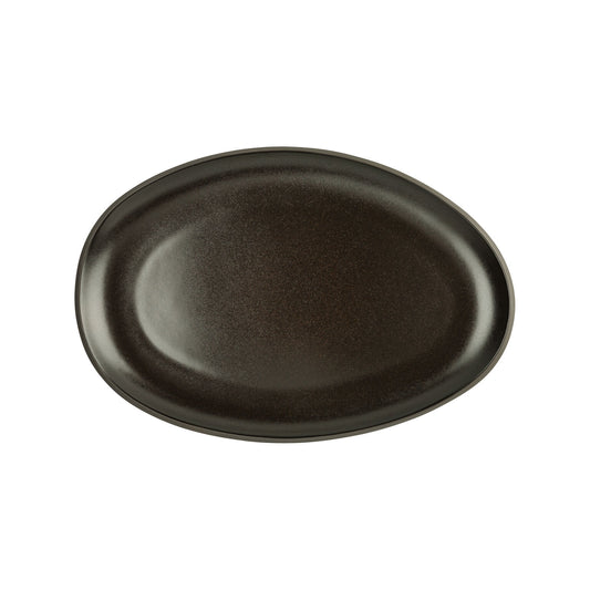 Rosenthal Slate Grey Rosenthal Junto Slate Grey Platter 28 cm front view