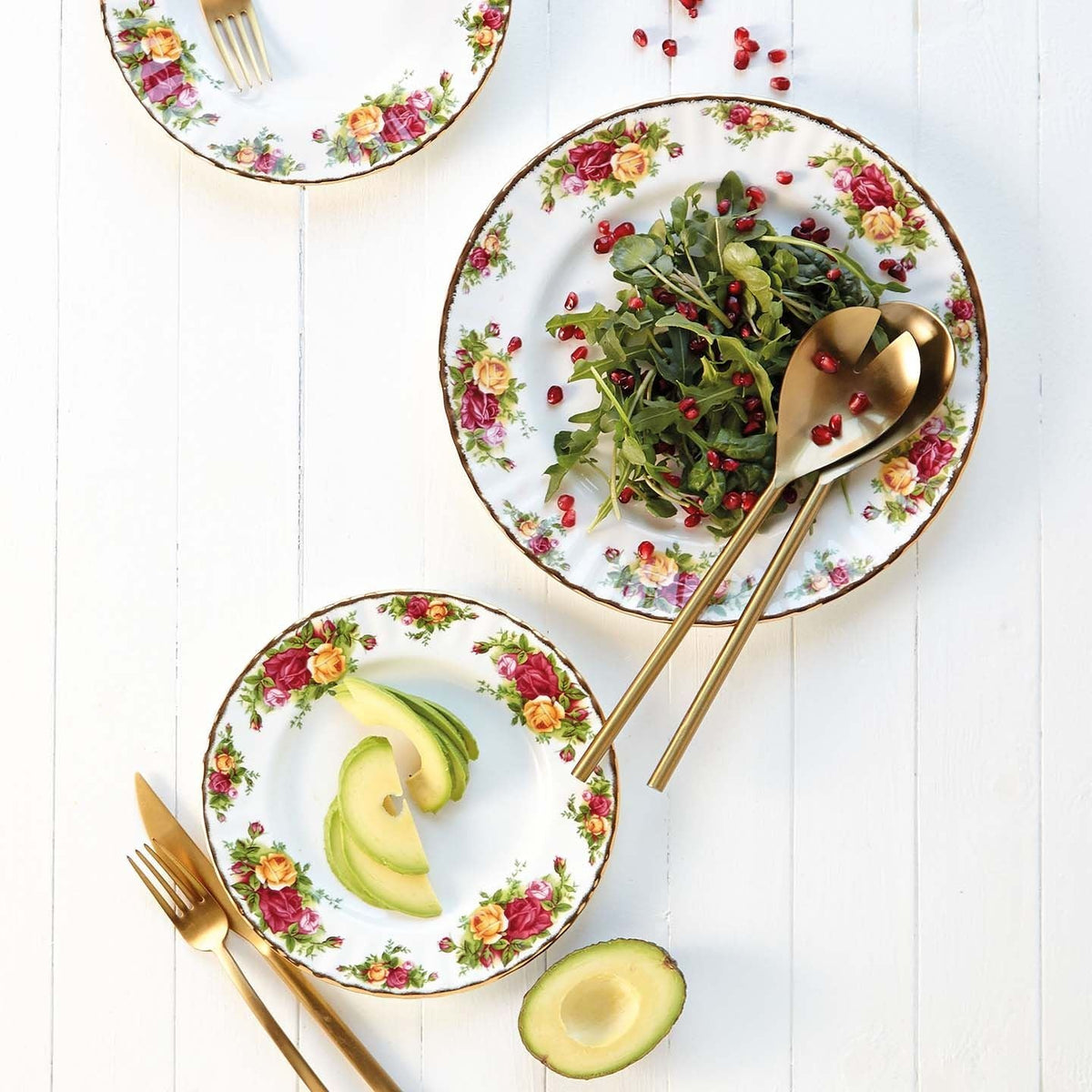 Royal Albert Old Country Roses Plate , Set of 4 – alternate view