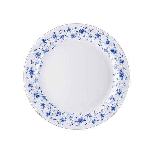 Rosenthal BlueBlossoms Rosenthal Form 1382 BlueBlossoms Rim Plate 26 cm front view