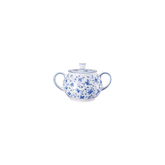 Rosenthal BlueBlossoms Rosenthal Form 1382 BlueBlossoms Sugar Bowl 3 front view