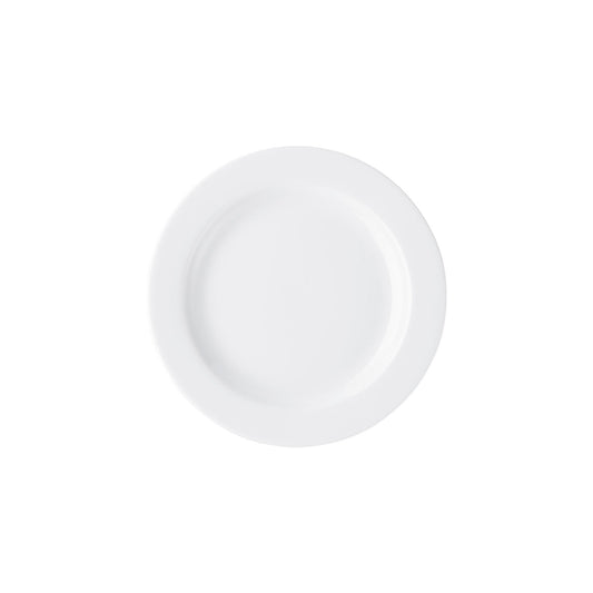 Rosenthal White Rosenthal Form 1382 White Rim Plate 19 cm front view
