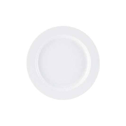 Rosenthal White Rosenthal Form 1382 White Rim Plate 22 cm front view