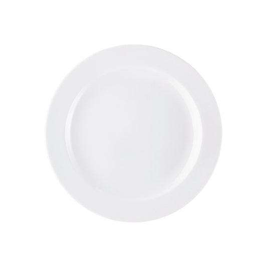 Rosenthal White Rosenthal Form 1382 White Rim Plate 25 cm front view