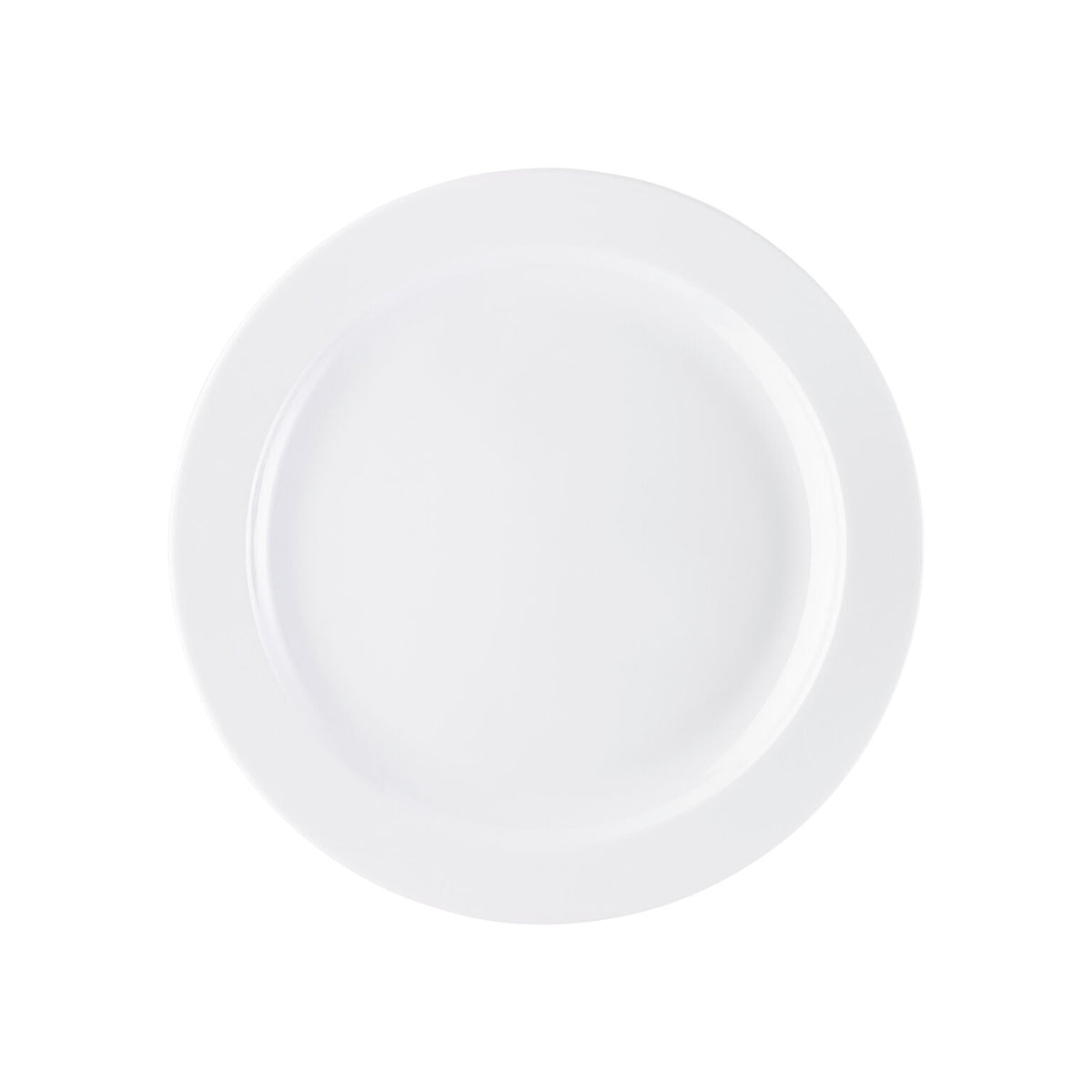 Rosenthal White Rosenthal Form 1382 White Rim Plate 26 cm front view