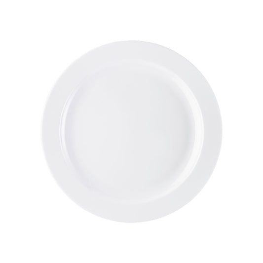 Rosenthal White Rosenthal Form 1382 White Rim Plate 26 cm front view
