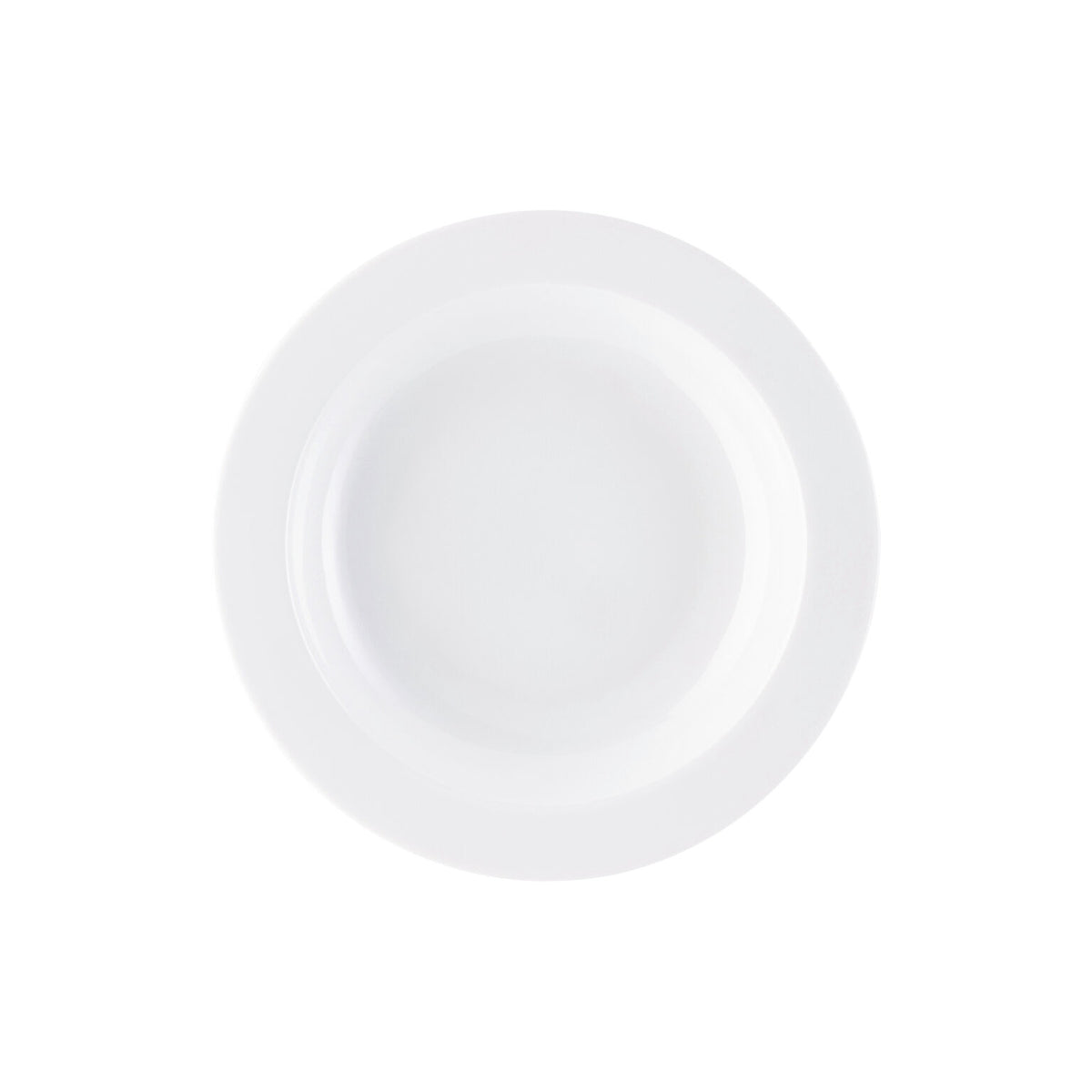 Rosenthal White Rosenthal Form 1382 White Rim Plate 23 cm Deep front view
