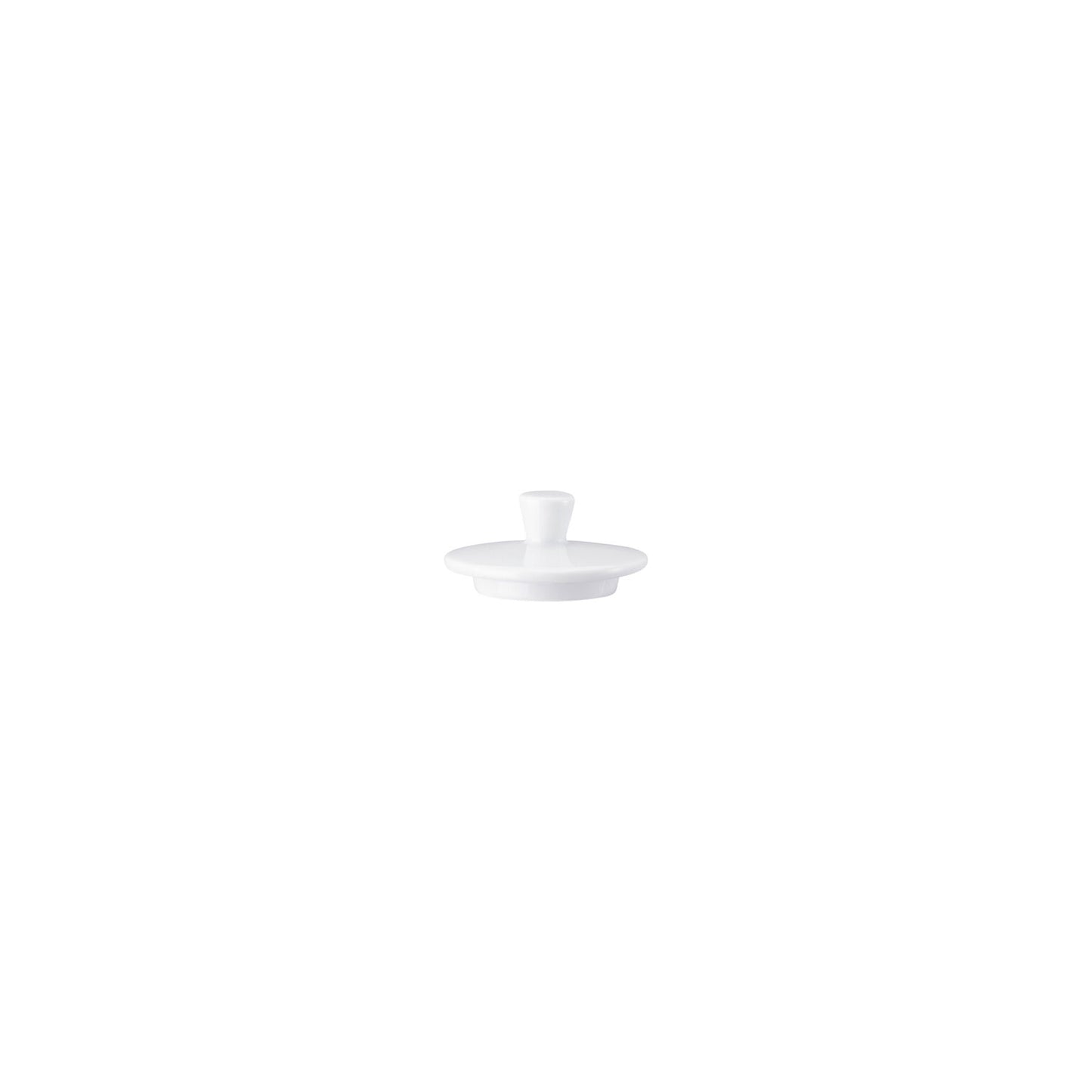 Rosenthal White Rosenthal Form 1382 White Sugar Bowl Lid 3 front view