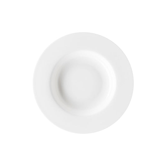 Rosenthal White Rosenthal Jade White Rim Plate 23 cm Deep front view
