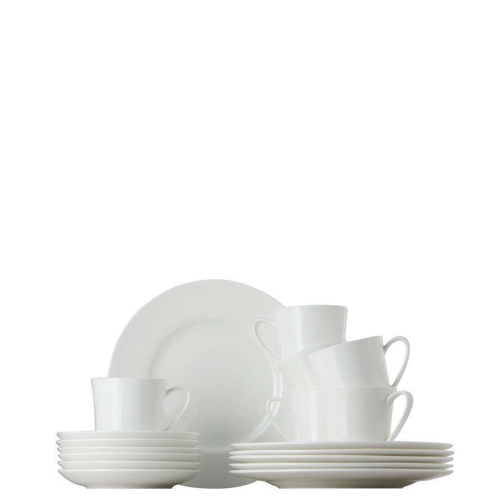 Rosenthal White Rosenthal Jade White Coffee set 18 pcs. front view