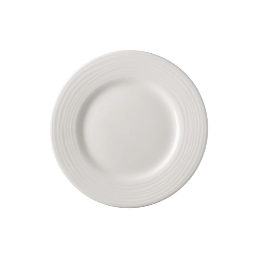 Rosenthal White Rosenthal Jade Linea White Rim Plate 23 cm front view