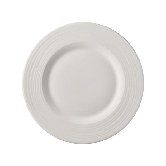 Rosenthal White Rosenthal Jade Linea White Rim Plate 27 cm front view