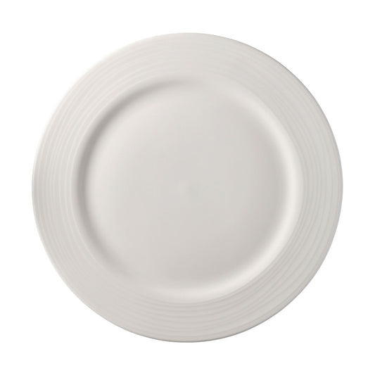 Rosenthal White Rosenthal Jade Linea White Service Rim Plate 31 front view