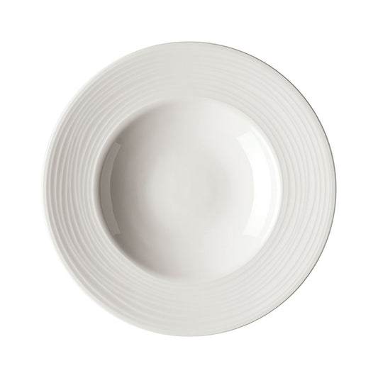 Rosenthal White Rosenthal Jade Linea White Pasta Plate front view