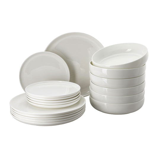 Rosenthal White Rosenthal Jade Lift White Set 18 pcs./plates front view