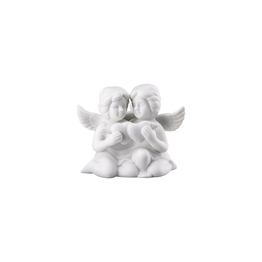 Rosenthal White matt Rosenthal Angel (Little) White matt Pair angels w. heart front view