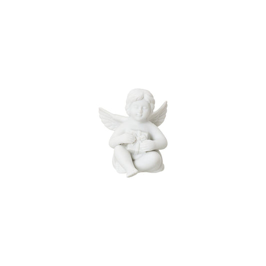 Rosenthal White matt Rosenthal Angel (Little) White matt Angel with gift front view