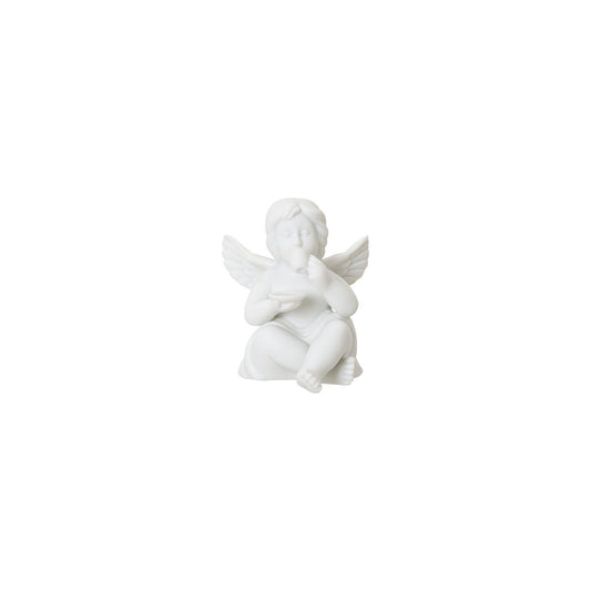 Rosenthal White matt Rosenthal Angel (Little) White matt Angel w. coffee cup front view
