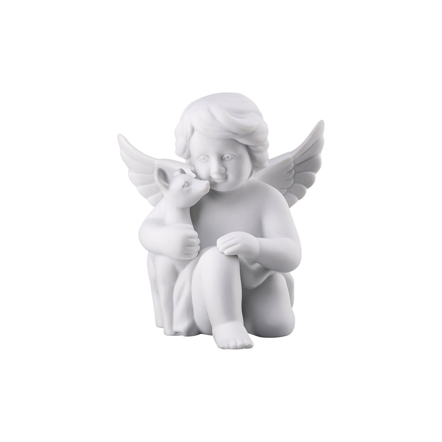 Rosenthal White matt Rosenthal Angel (Medium) White matt Angel with bambi front view