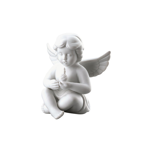 Rosenthal White matt Rosenthal Angel (Medium) White matt Angel w.birthdaycake front view