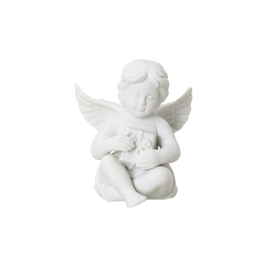 Rosenthal White matt Rosenthal Angel (Medium) White matt Angel with gift front view