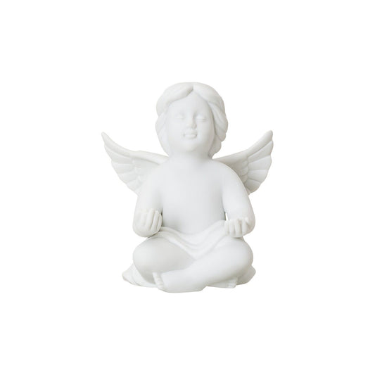 Rosenthal White matt Rosenthal Angel (Medium) White matt Angel meditating front view
