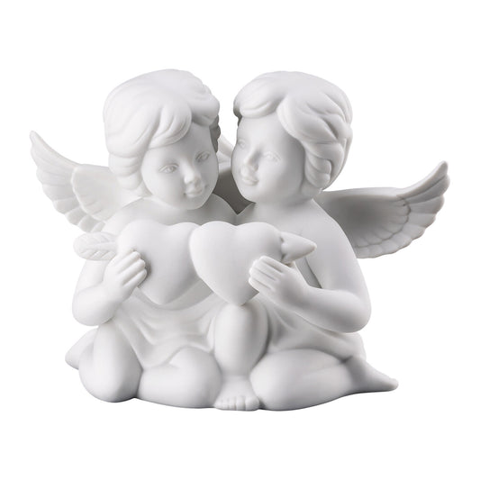 Rosenthal White matt Rosenthal Angel (Large) White matt Pair angels w. heart front view