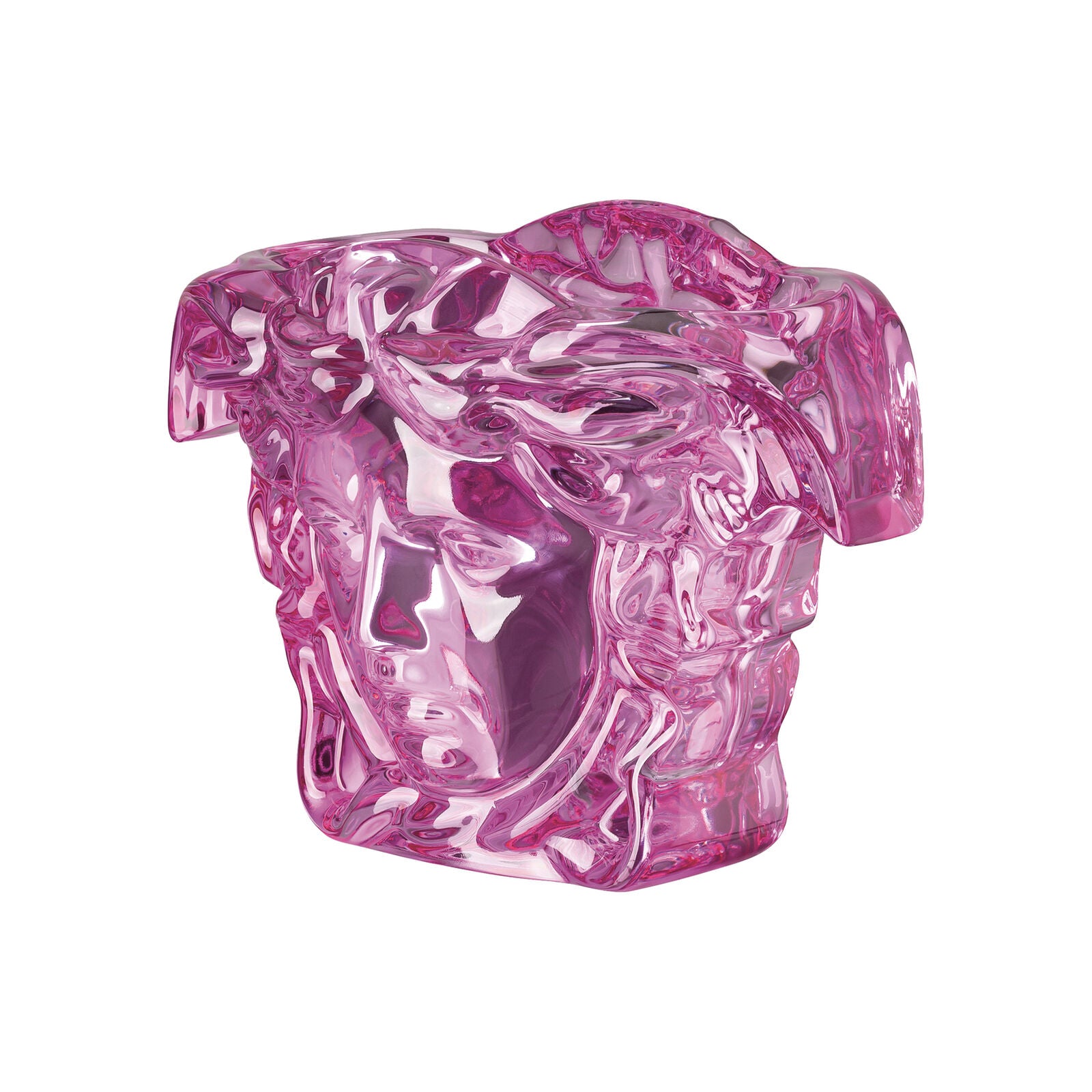 Versace Medusa Grande Pink Crystal Vase – 19 cm alternate view 2