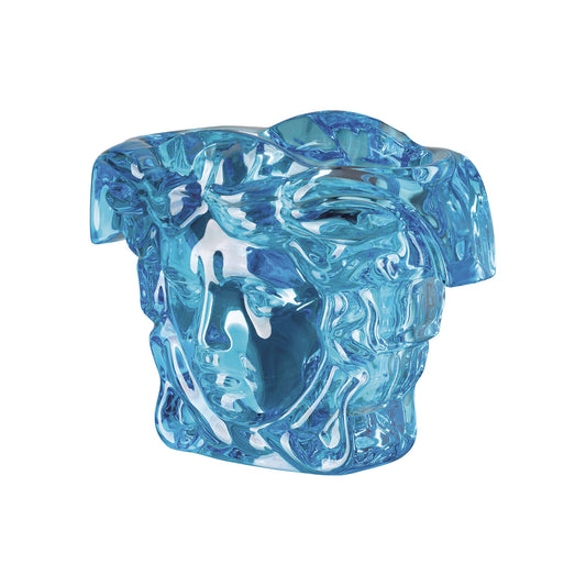 Versace Medusa Grande Blue Crystal Vase – 19 cm alternate view 2