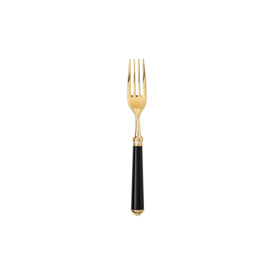 Versace - ME-DECO Gold plated Table fork front view