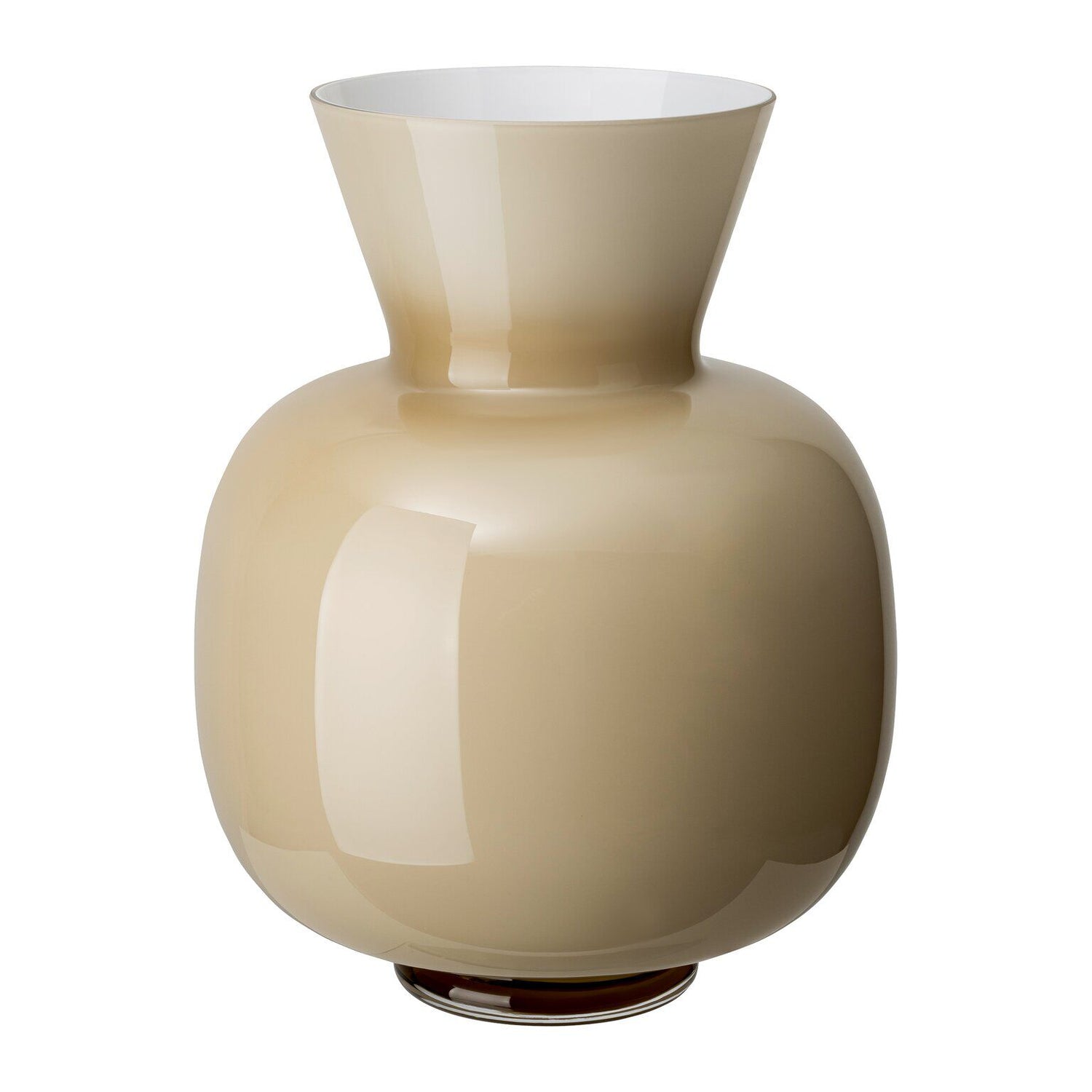 Rosenthal Beige - Glasss Rosenthal Anna Beige - Glasss Vase 34 cm front view