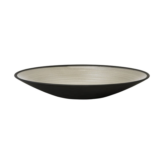 Rosenthal Black Rosenthal Glasss Bowls Black Dish 31 cm flat front view