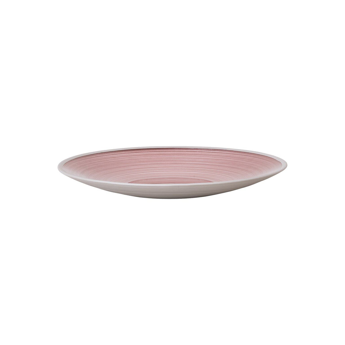 Rosenthal Pink Rosenthal Glasss Bowls Pink Dish 25 cm flat front view