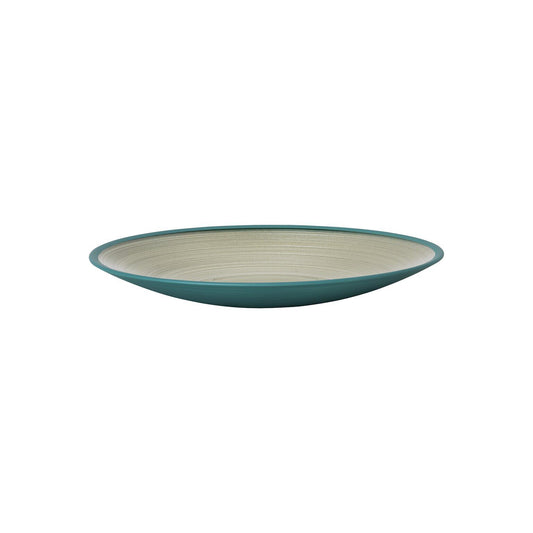 Rosenthal Green Rosenthal Glasss Bowls Green Dish 25 cm flat front view