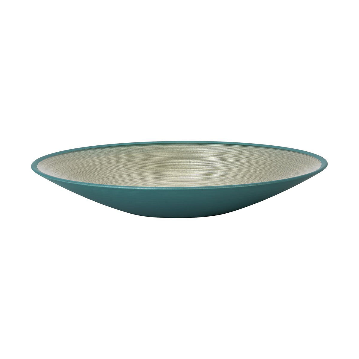 Rosenthal Green Rosenthal Glasss Bowls Green Dish 31 cm flat front view