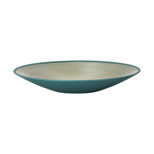 Rosenthal Green Rosenthal Glasss Bowls Green Dish 31 cm flat front view