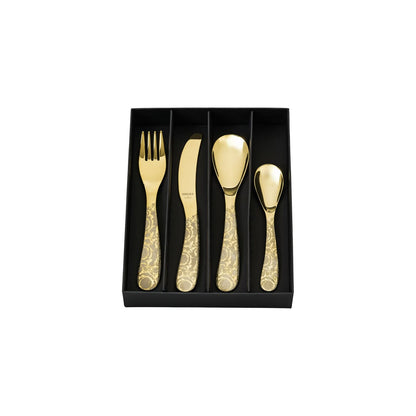 Versace Kids Barocco Gold Cutlery Set – 4 pcs alternate view 3