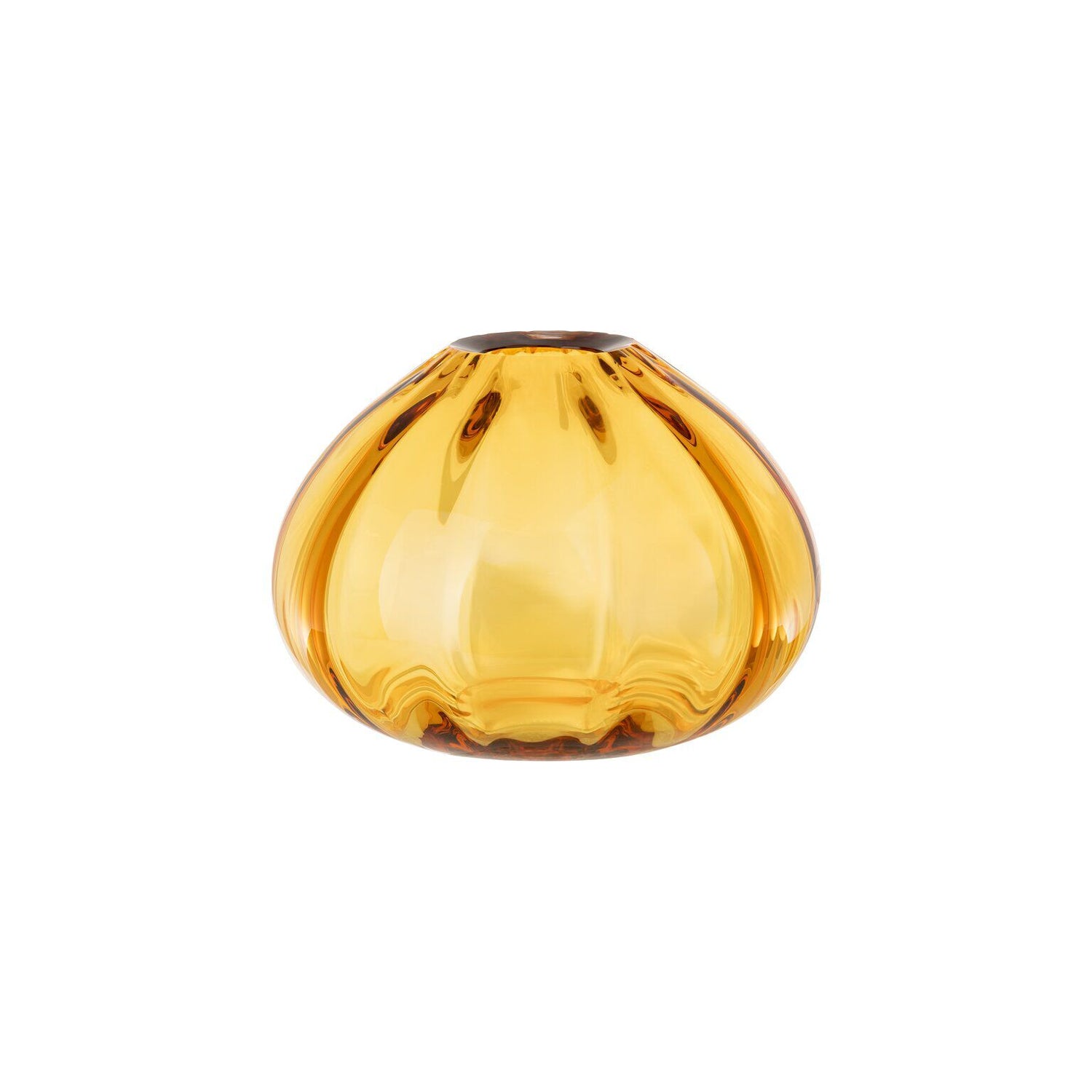 Rosenthal Amber Rosenthal Glasss Objects Amber Vase 13 cm front view
