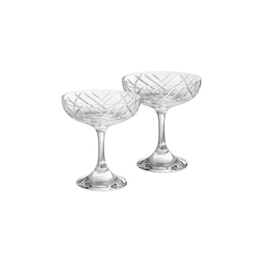 Rosenthal Schliff Rosenthal Vyras Schliff Set 2Champ.-saucer front view