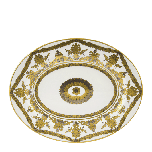 Royal Crown Derby Pearl Palace Oval Dish (34cm) – official product image