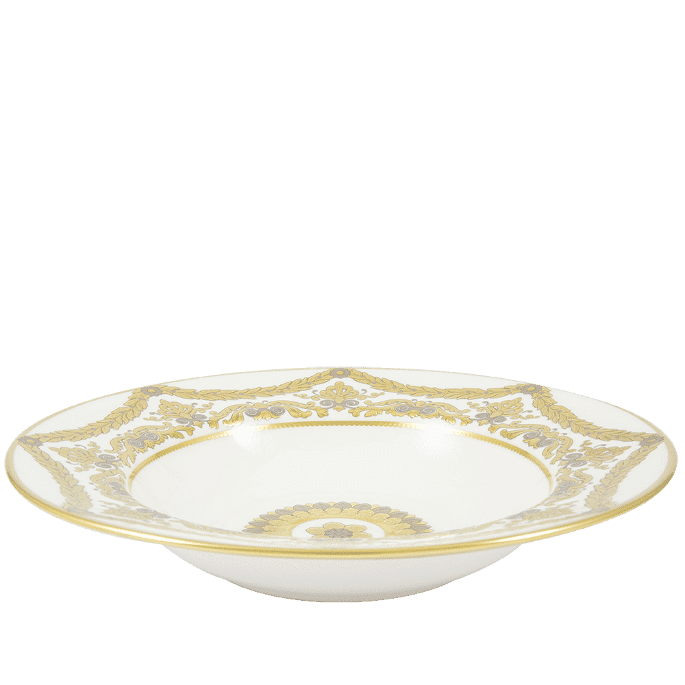 Royal Crown Derby Pearl Palace Rim Soup Bowl (21cm) – alternate official product image
