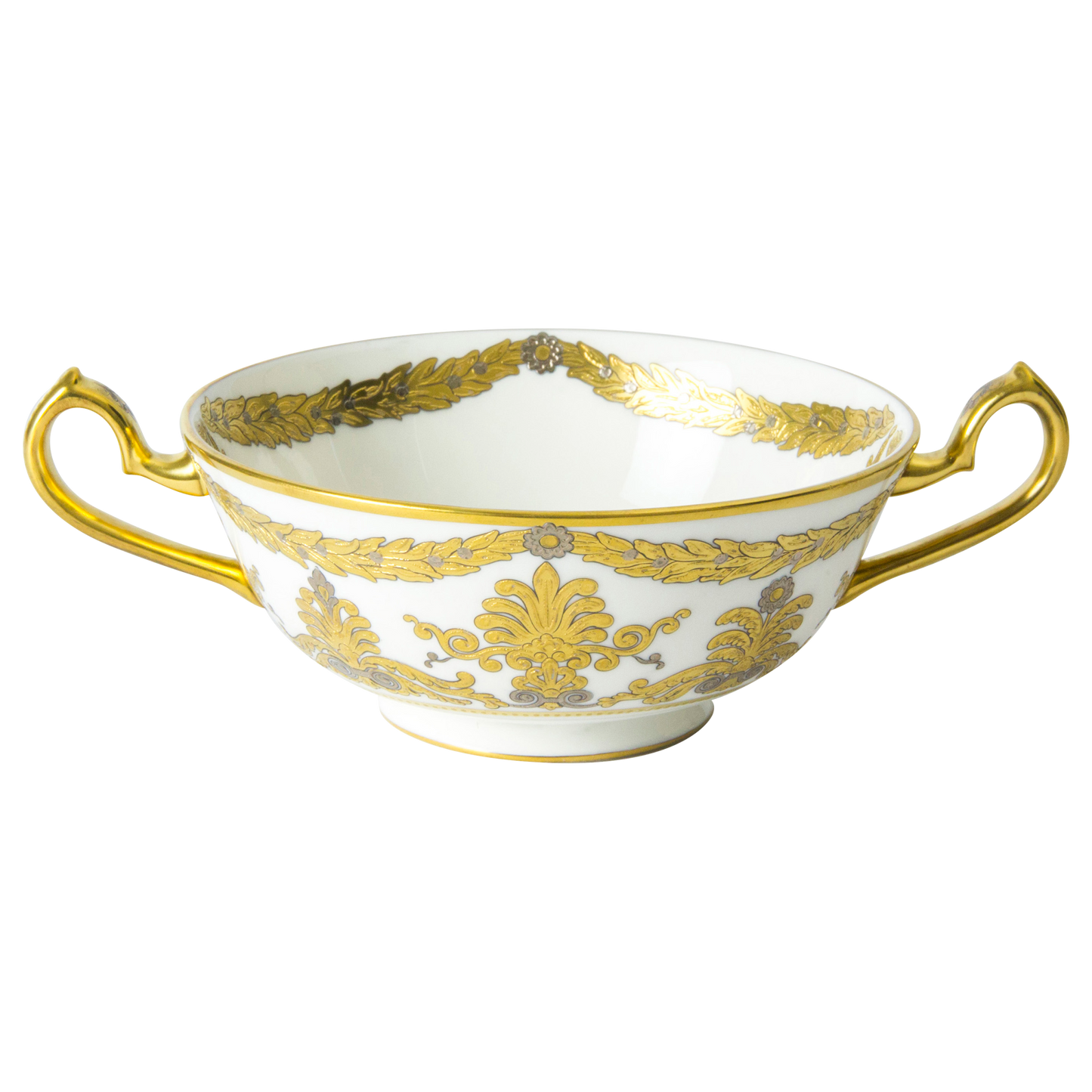 Royal Crown Derby Pearl Palace Cream Soup Saucer (16cm) – official product image