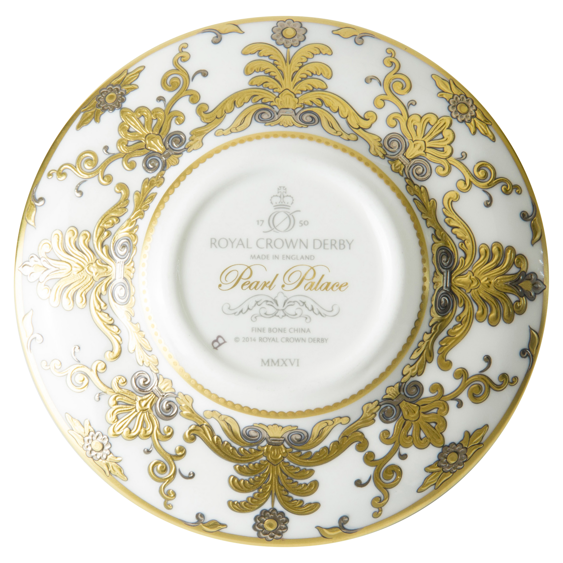 Royal Crown Derby Pearl Palace Coffee Saucer (11.5cm) – alternate official product image