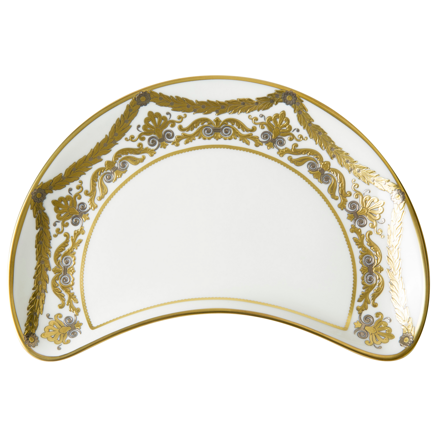 Royal Crown Derby Pearl Palace Crescent Salad Plate (26cm) – official product image