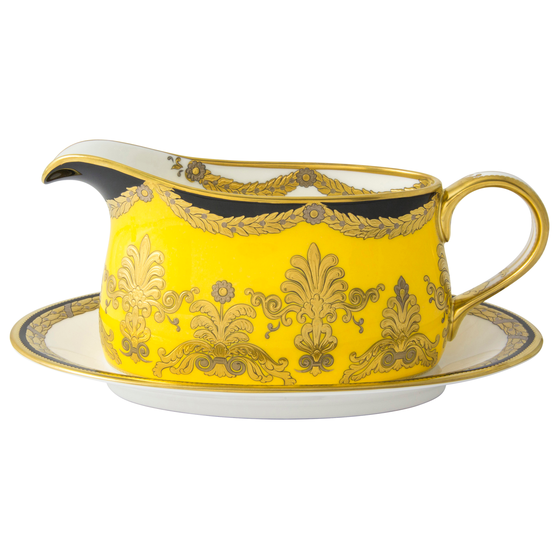 Royal Crown Derby Amber Palace Sauce Boat Stand (21cm) – alternate official product image