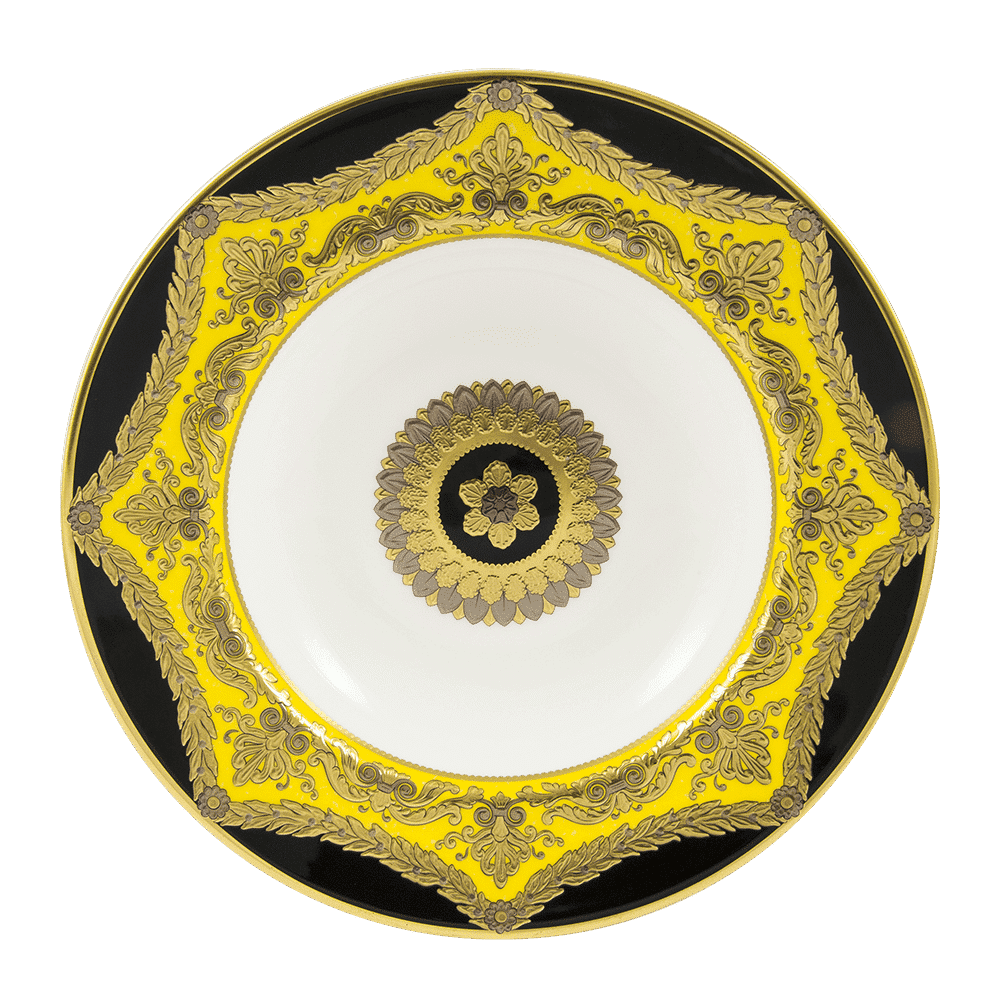 Royal Crown Derby Amber Palace Rim Soup Bowl (21cm) – official product image