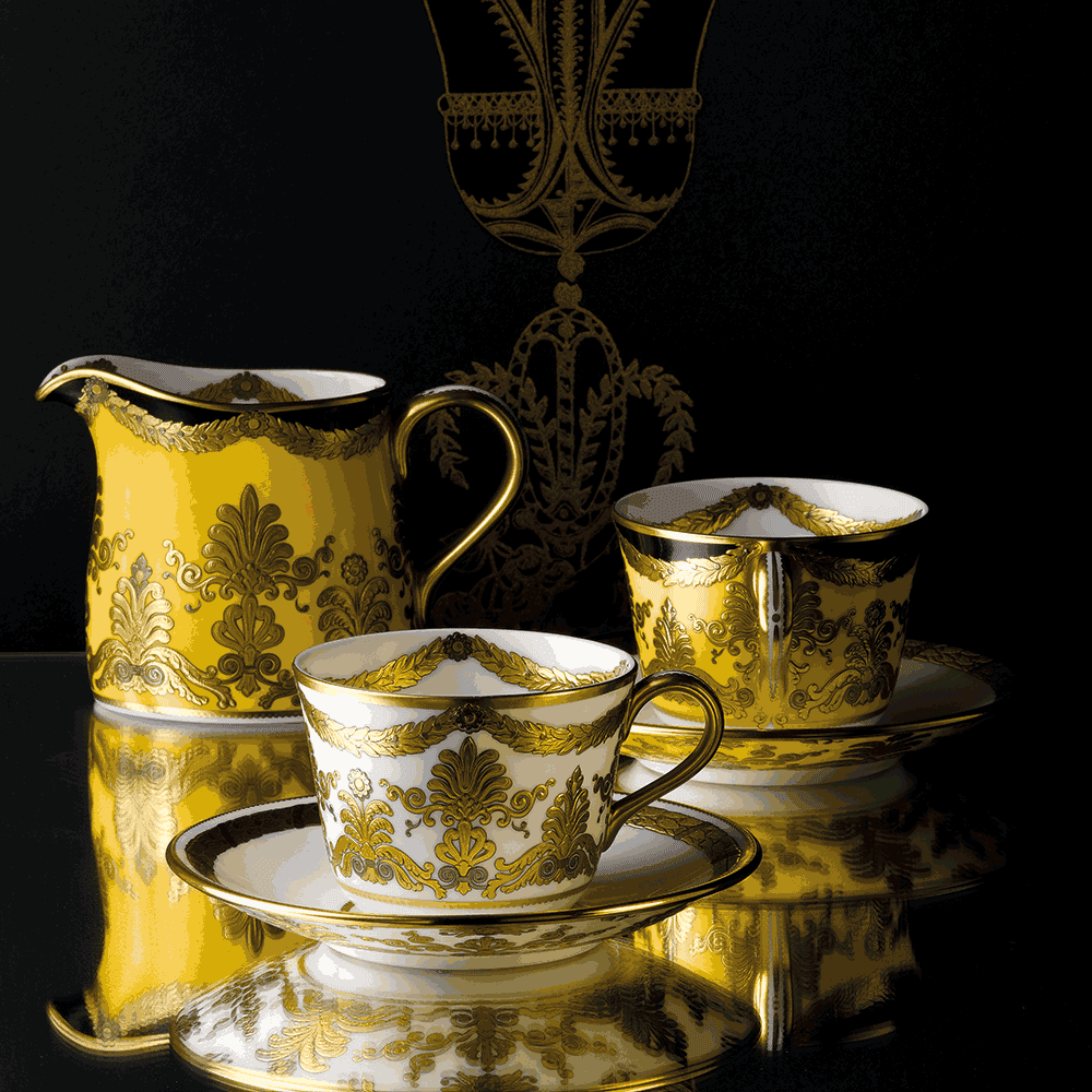 Royal Crown Derby Amber Palace Teacup (170ml) – alternate official product image