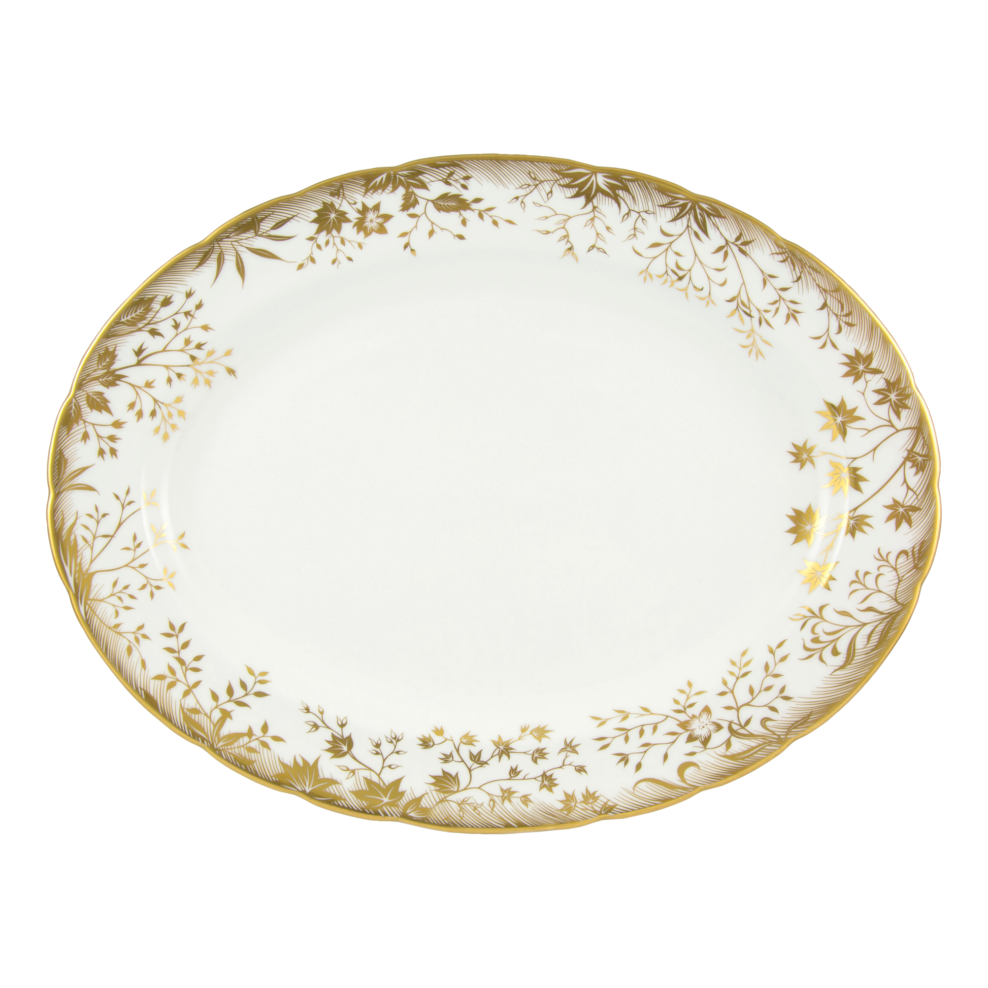 Royal Crown Derby Arboretum Oval Dish (41cm) – official product image