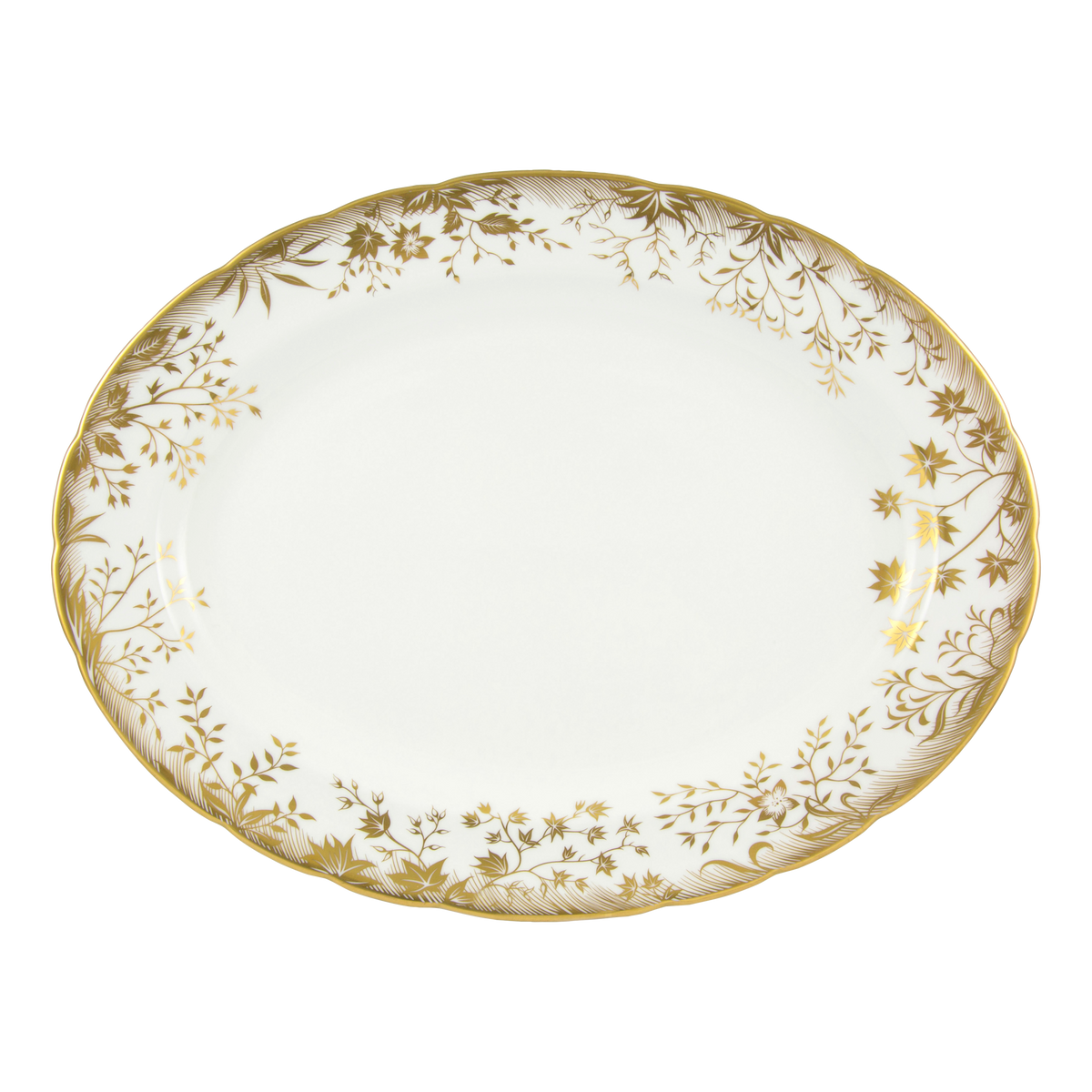 Royal Crown Derby Arboretum Oval Dish (41cm) – official product image