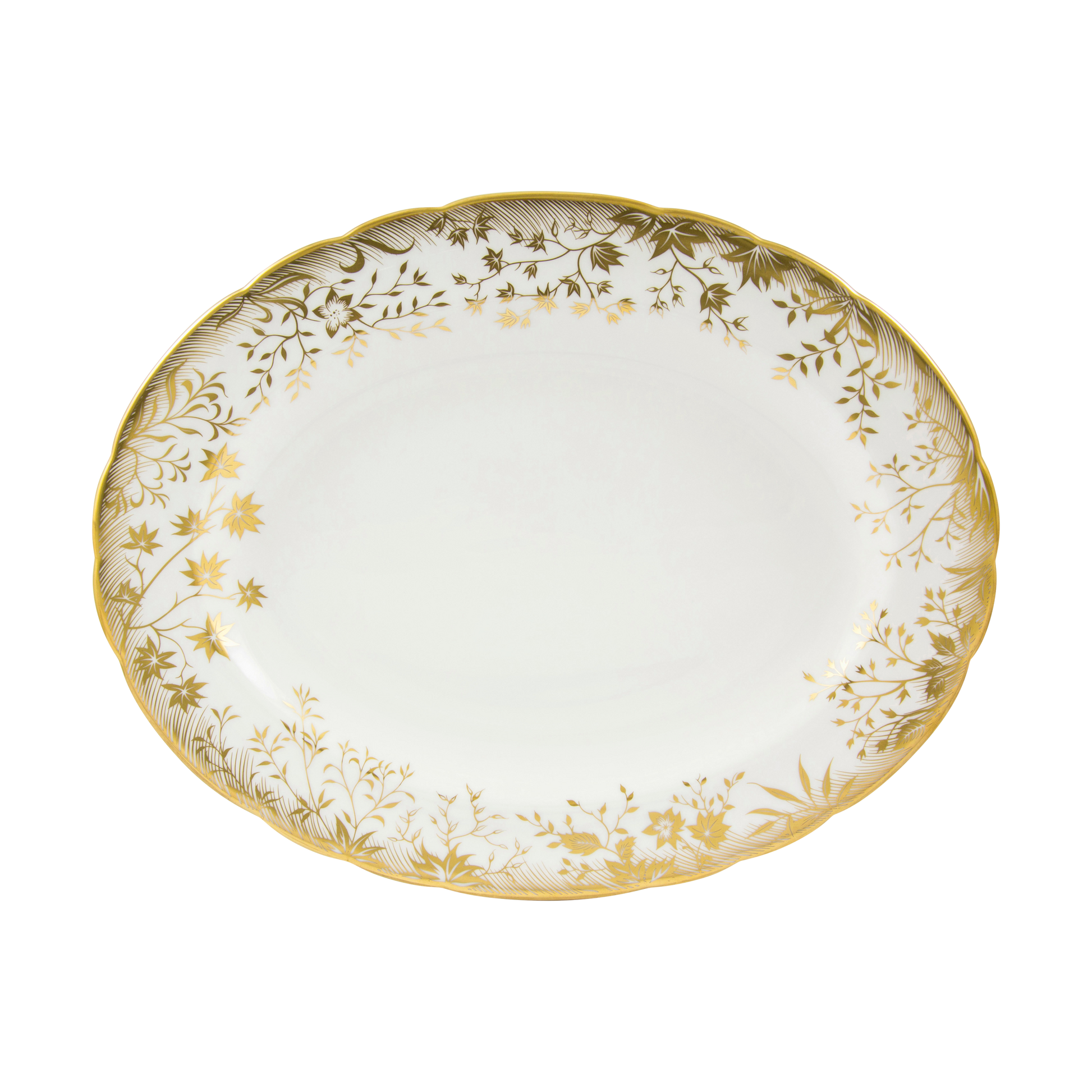 Royal Crown Derby Arboretum Oval Dish (34cm) – official product image