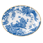 Royal Crown Derby Aves Blue Oval Dish (34cm) – official product image